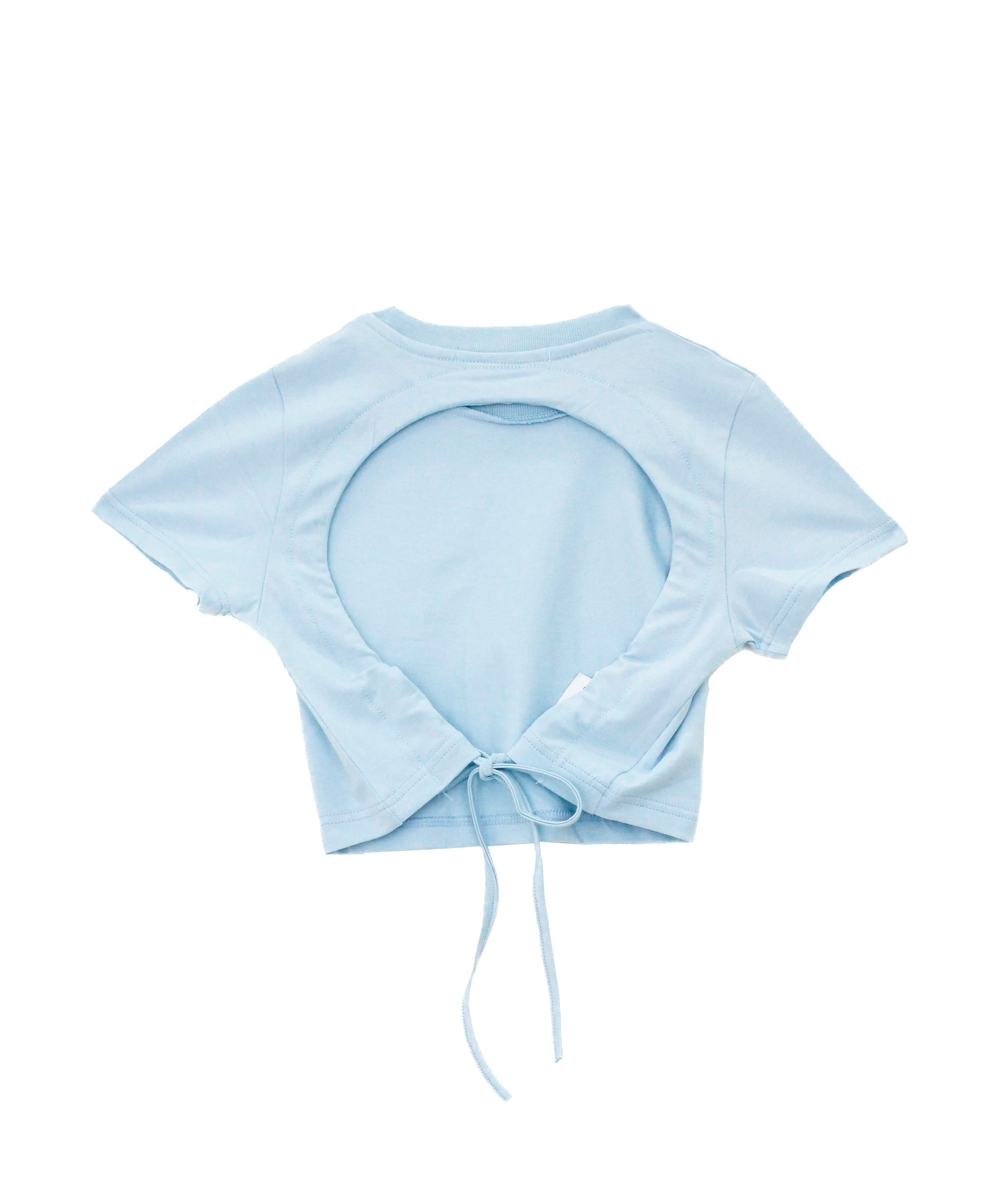 Hinnominate Kids T-Shirt Crop Acqua per Bambine (retro)