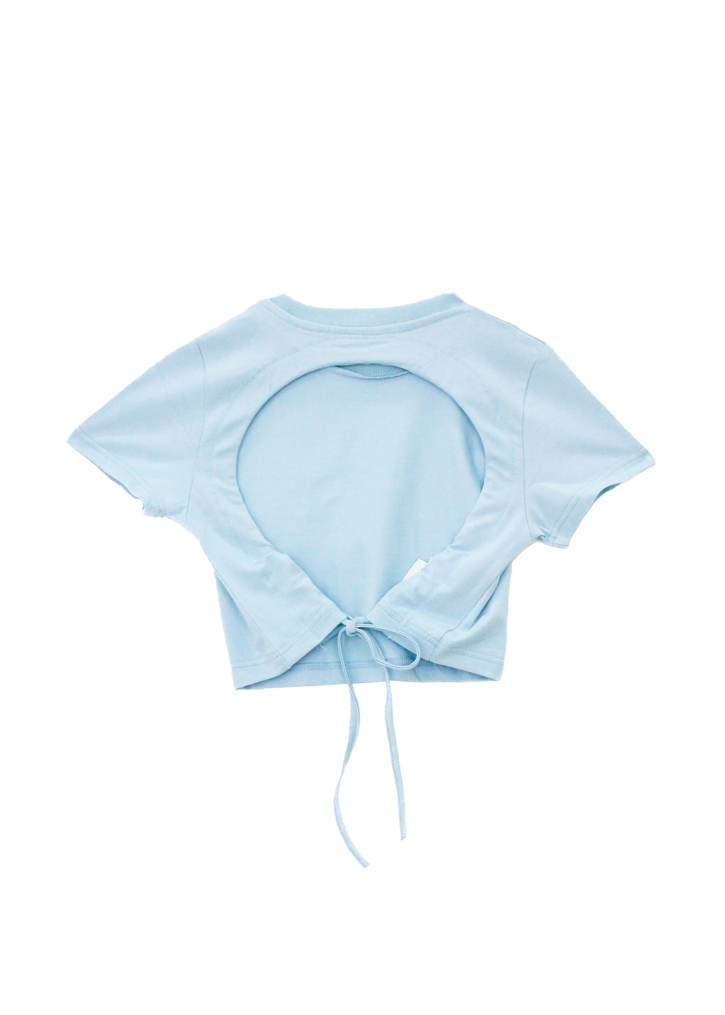 Hinnominate Kids T-Shirt Crop Acqua per Bambine (retro)