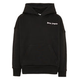 Palm Angels Kids Felpa Nero con Stampa Unisex