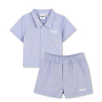 Boss Kids Completo Blu con Logo per Neonati