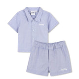 Boss Kids Completo Blu con Logo per Neonati