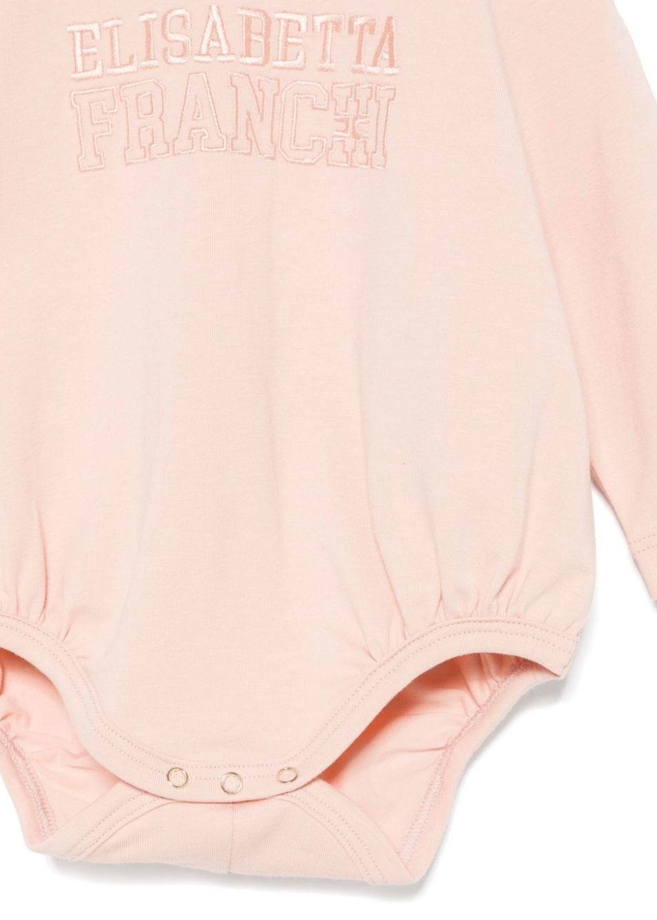 Elisabetta Franchi La Mia Bambina Body Desert Rose con Ricamo per Neonate (dettaglio)