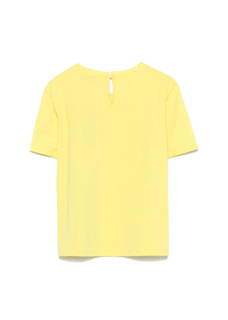 Twinset Kids T-Shirt Giallo Fluo con Placca per Bambine