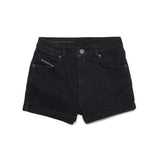 Diesel Kids Short in Denim Nero per Bambine 