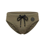 F**K Kids Costume Slip Verde Militare con Logo per Bambini