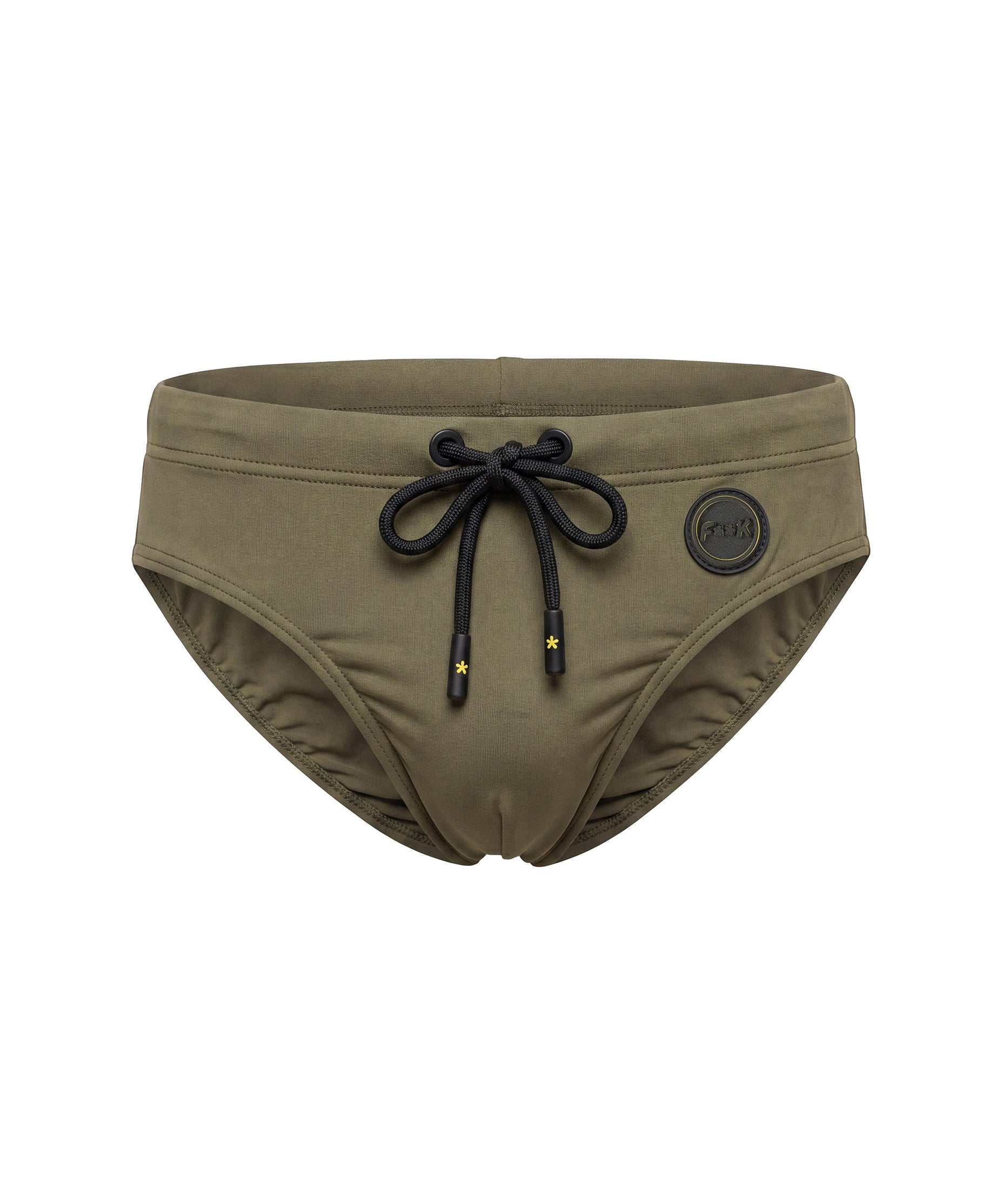 F**K Kids Costume Slip Verde Militare con Logo per Bambini