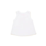 Diesel Kids Canotta Bianca con Oval D per Neonate