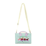 Effek Mini Borsa da Mare Fantasia a Righe per Bambine