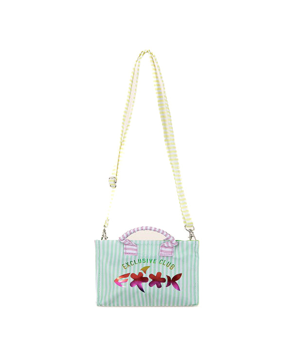 Effek Mini Borsa da Mare Fantasia a Righe per Bambine
