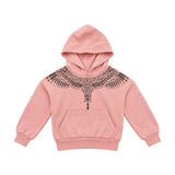 Marcelo Burlon County Kids Felpa con Cappuccio Motivo Ali in Strass per Bambini