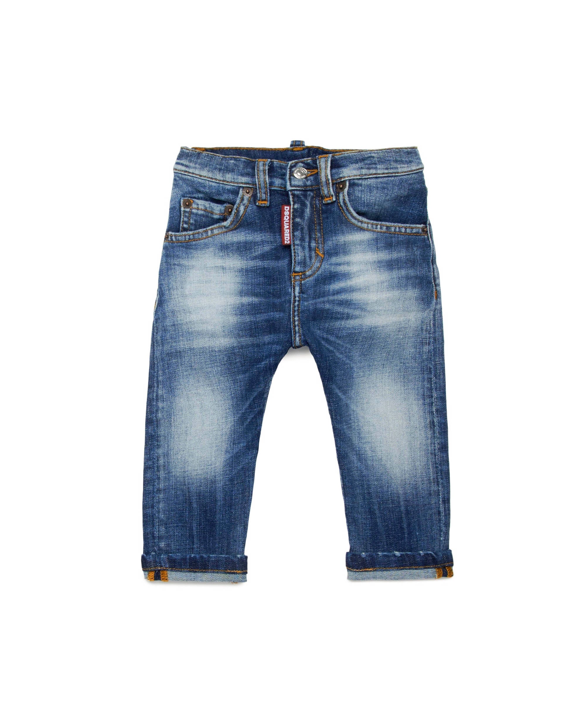 Dsquared2 Kids Jeans Denim Sfumato per Neonati