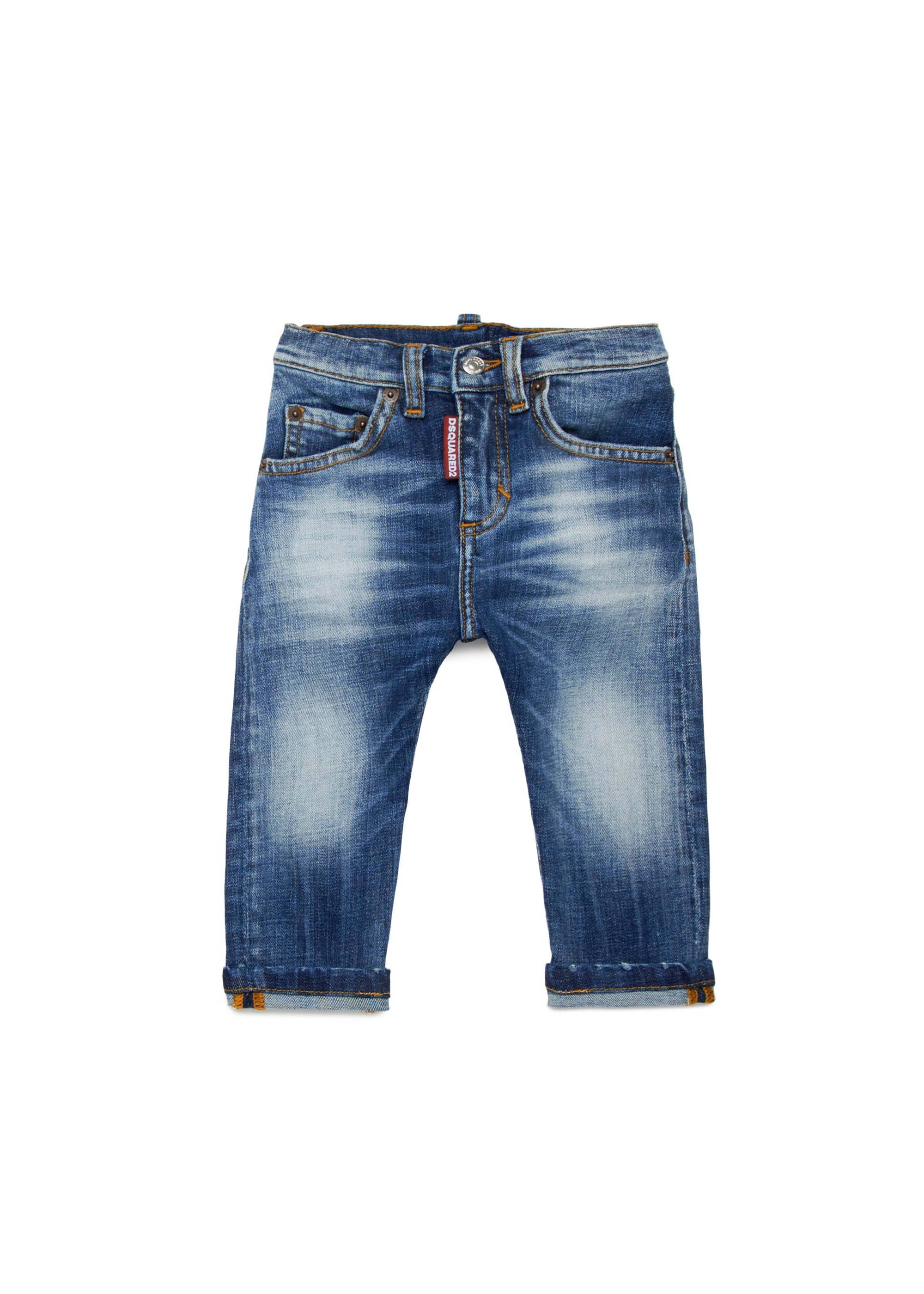 Dsquared2 Kids Jeans Denim Sfumato per Neonati