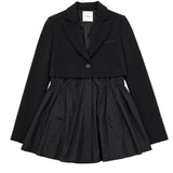 Pinko Kids Abito Nero con Logo per Bambine