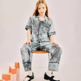 N21 Kids Pantaloni con Stampa All-Over per Bambine