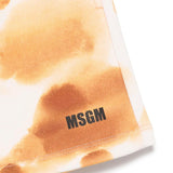 MSGM Kids Bermuda Crema con Stampa per Bambini (dettaglio)