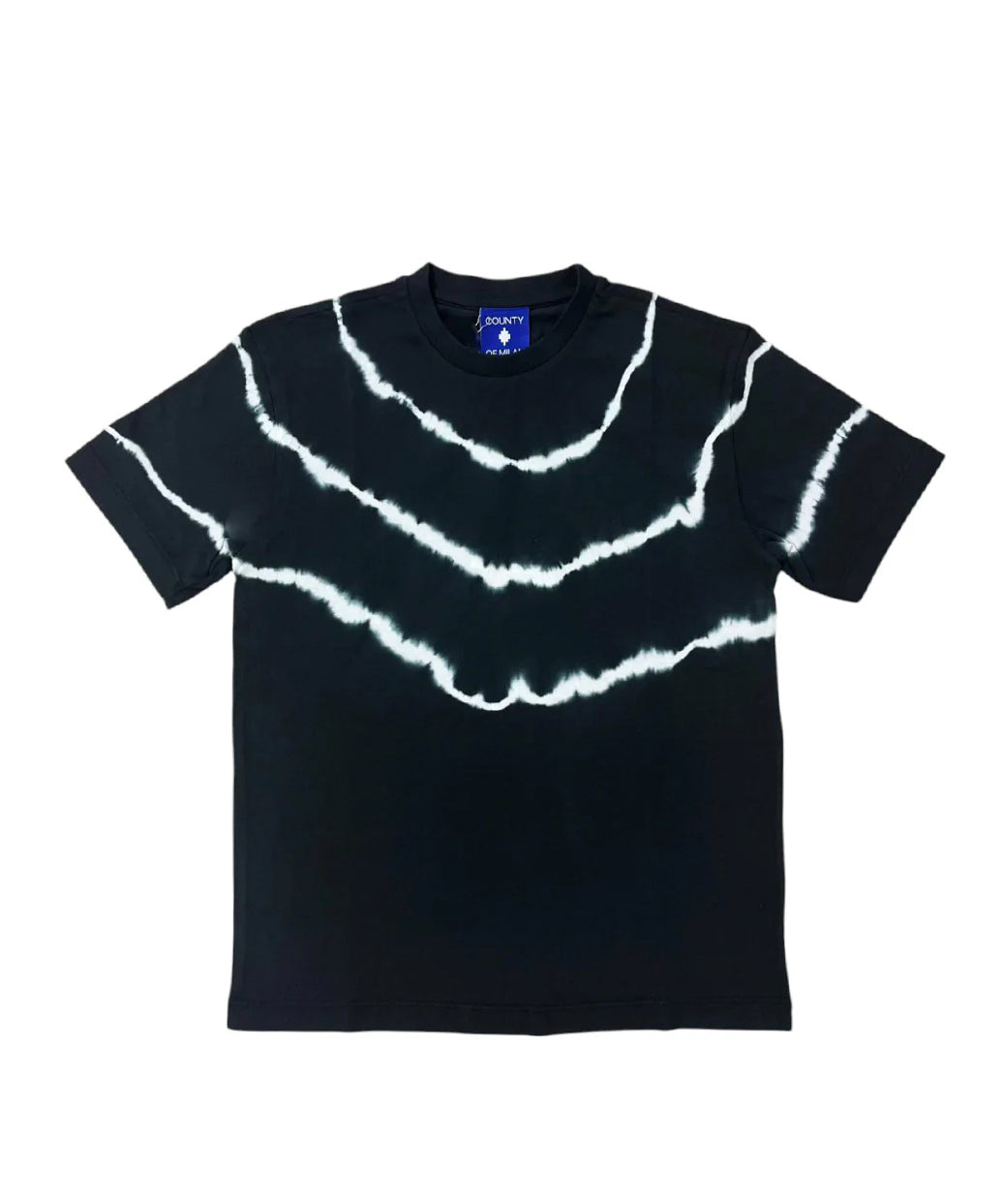 Marcelo Burlon County Of Milan Kids T-Shirt Nera Girocollo Unisex per Bambini