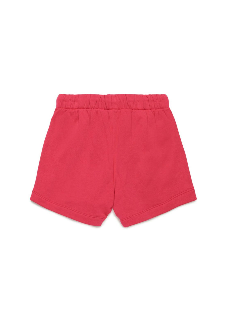 Diesel Kids Shorts Fucsia con Micro Oval D per Bambine