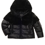 Blauer Kids Giubbino Nero con Fur per Bambine