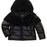 Blauer Kids Giubbino Nero con Fur per Bambine