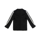 John Richmond Kids Giacca Nero con Strisce Bianco per Bambini