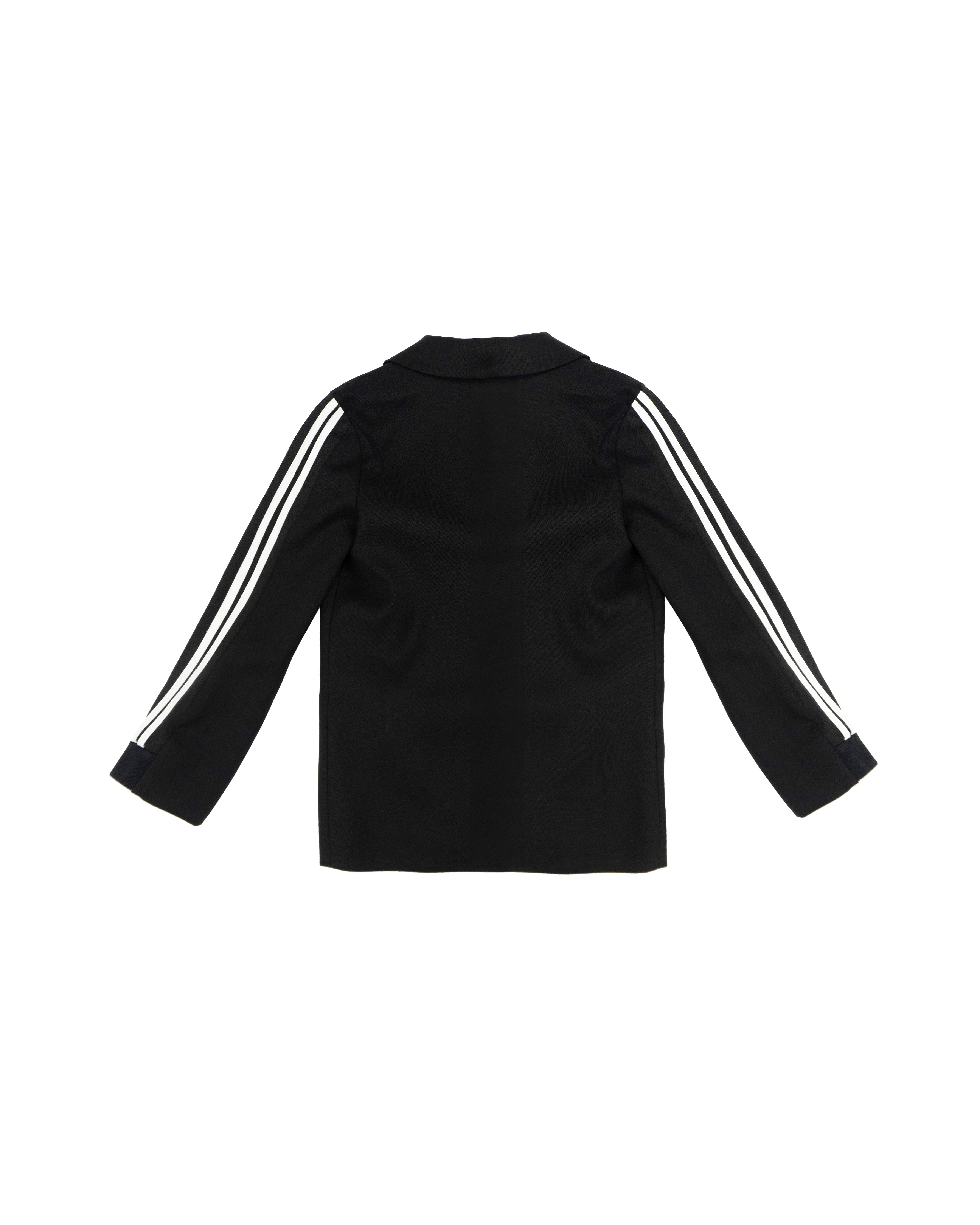 John Richmond Kids Giacca Nero con Strisce Bianco per Bambini