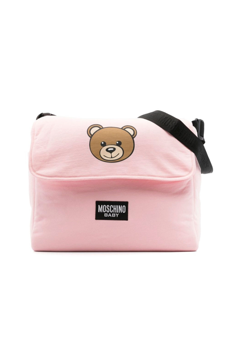 Moschino Kids Borsa Mamma Rosa Teddy Bear con Fasciatoio per Neonate