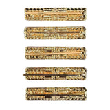Elisabetta Franchi La Mia Bambina Fermaglio Oro con Logo e Strass Multipack 5 pz per Bambine