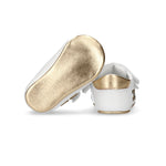 Elisabetta Franchi La Mia Bambina Sneaker Culla Bianco/Oro per Neonate