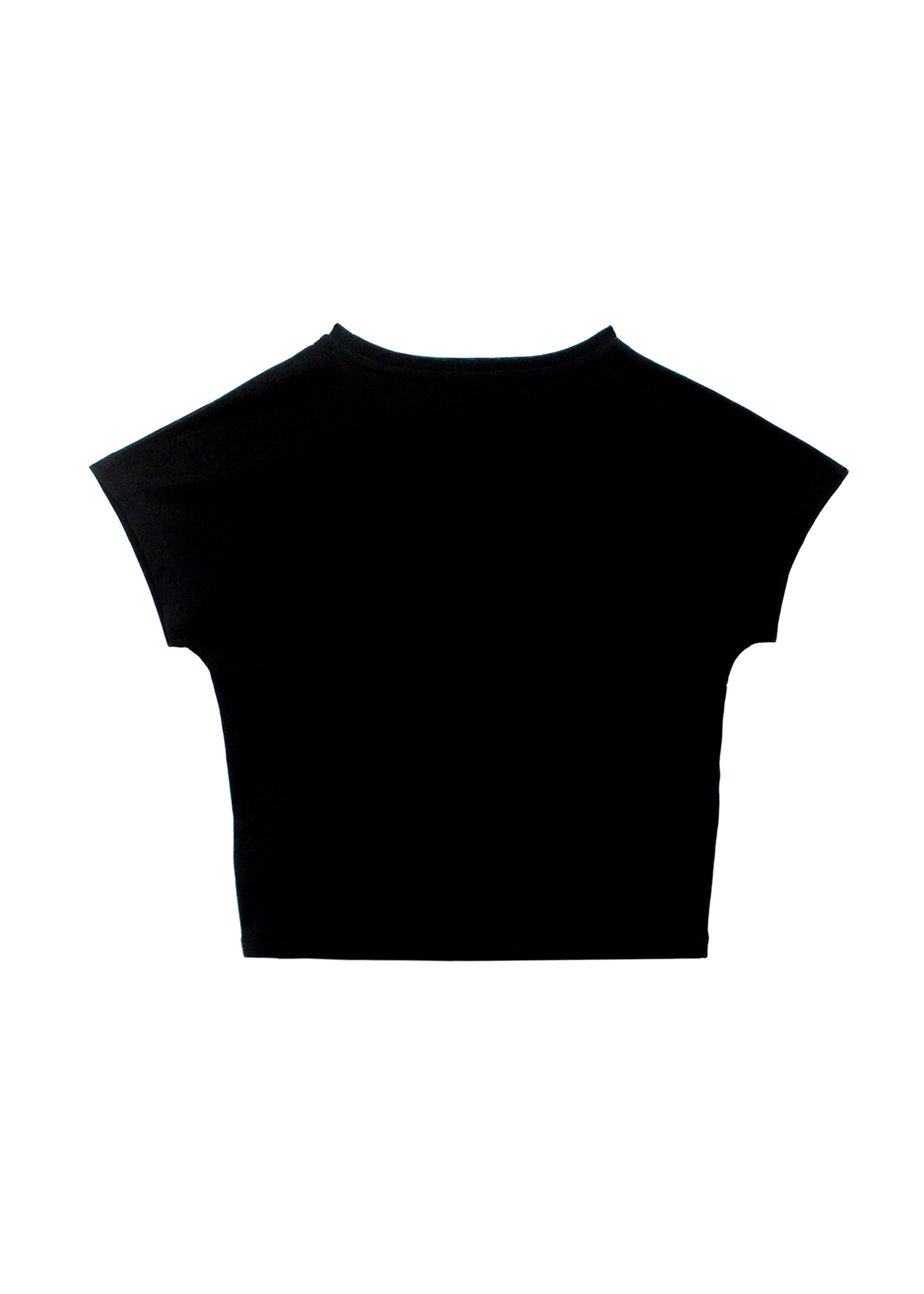 Just Cavalli T-Shirt Crop Nera per Bambine (retro)