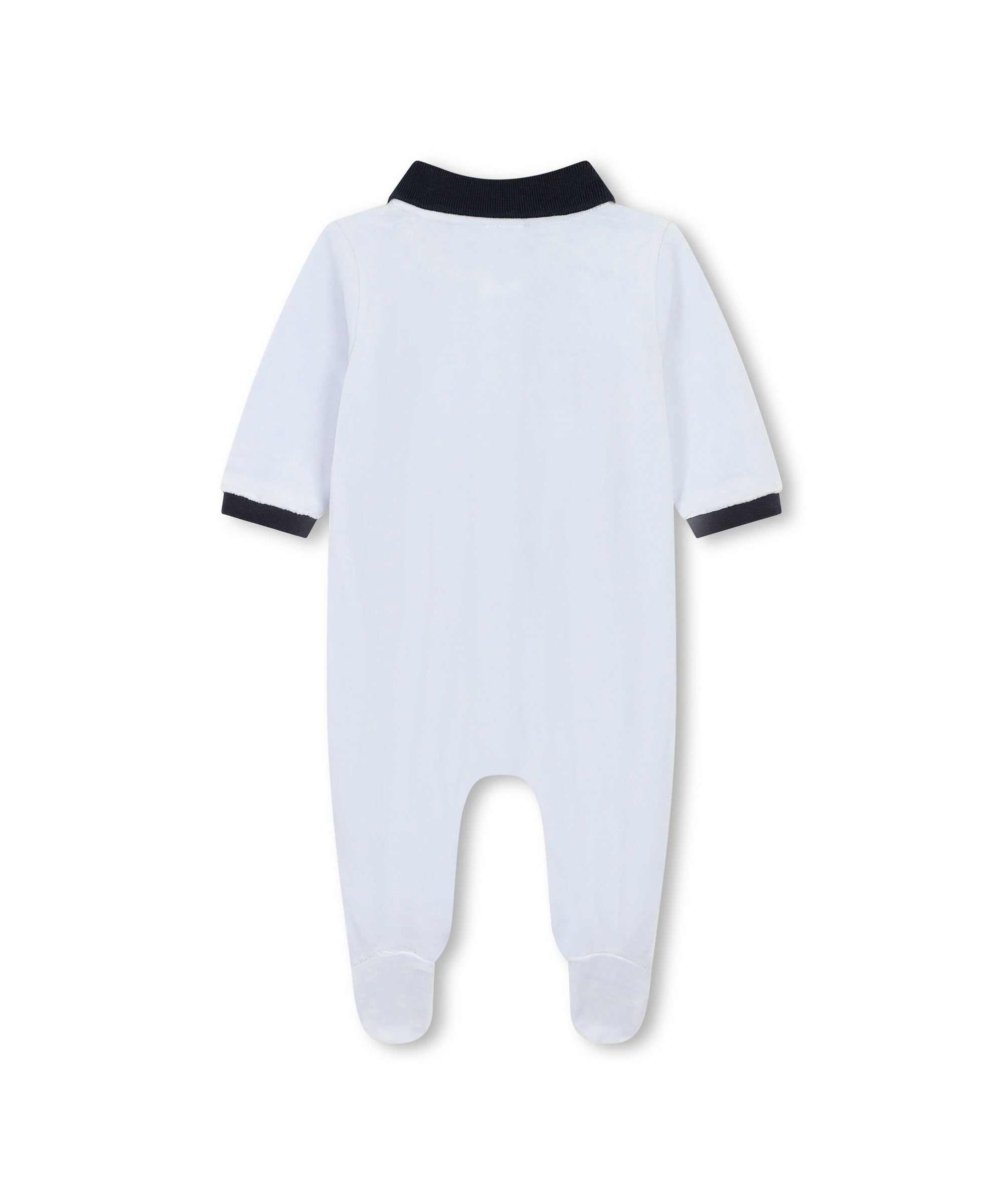 Boss Kids Tutina Celeste con Logo per Neonati (retro)