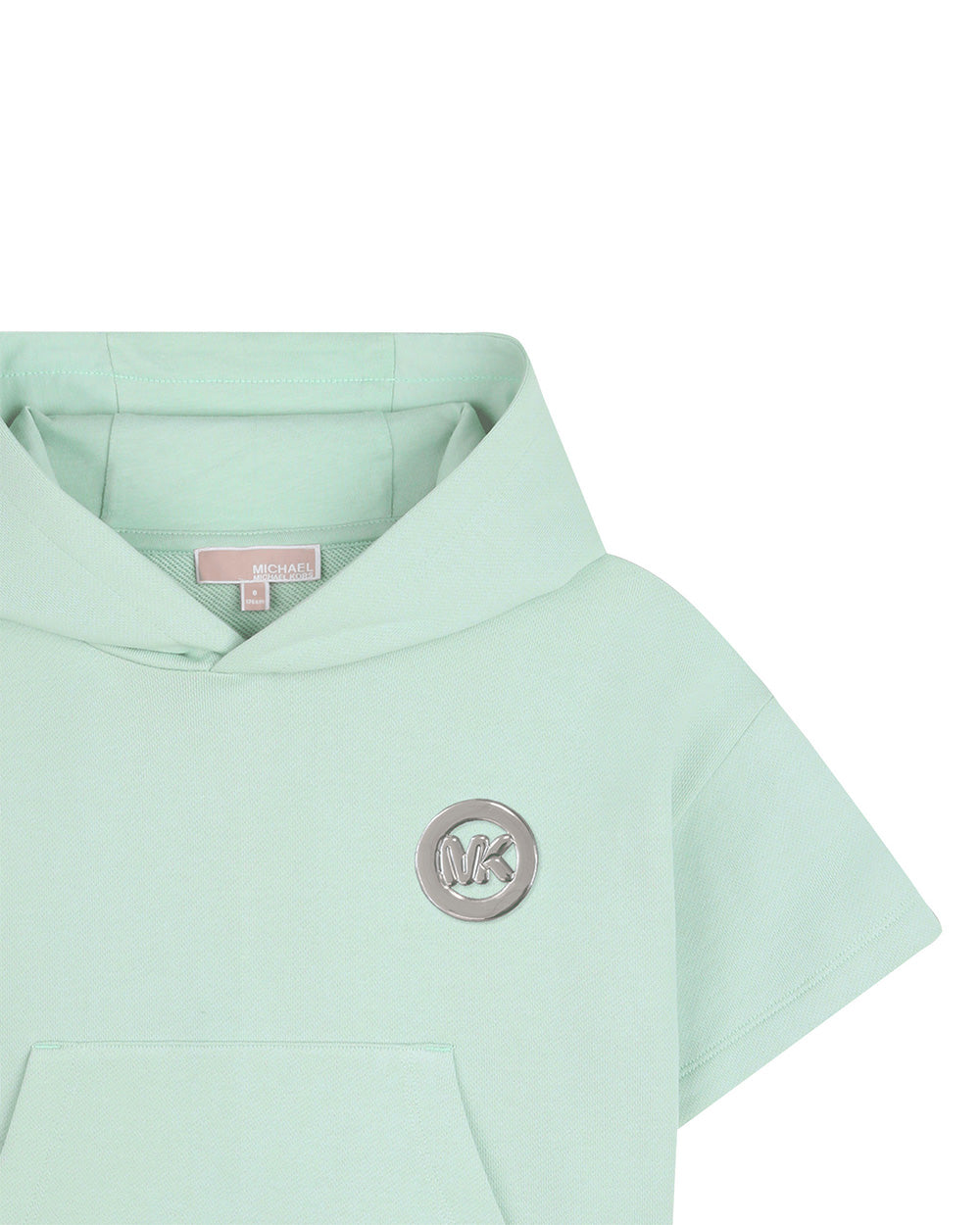 Michael Kors Kids Felpa Verde Acqua con Logo per Bambine