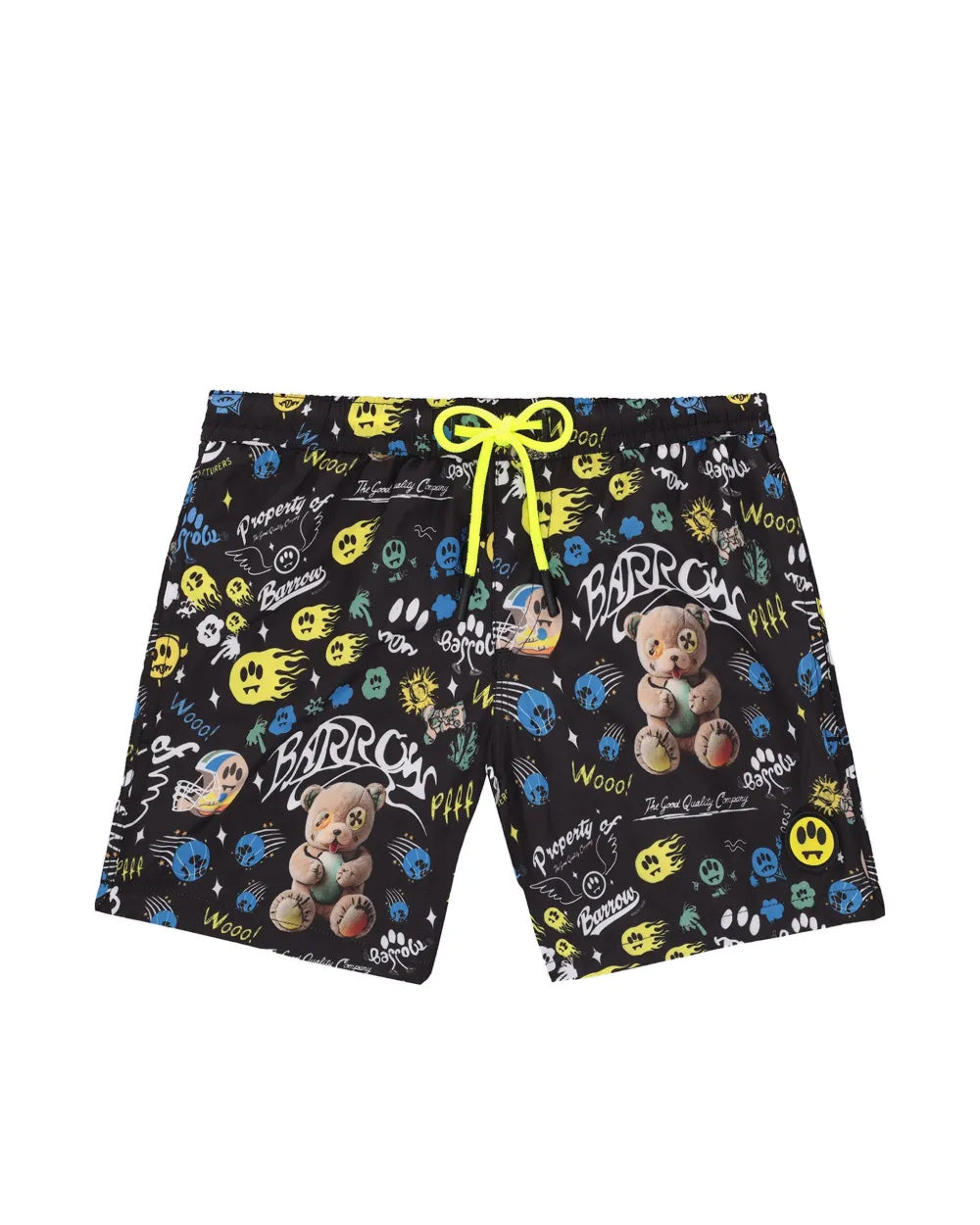 Barrow Kids Costume Short Nero Fantasia All-Over per Bambini