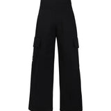 Calvin Klein Kids Pantaloni Neri Stile Cargo per Bambine