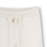 Michael Kors Kids Pantalone Crema All-Over per Bambine