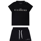 John Richmond Kids Completo 2pz con Logo Stampato per Neonati
