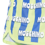 Moschino Kids Costume a Righe Verde e Blu All-Over per Neonati