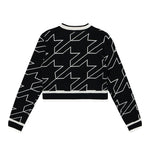Iceberg Kids Maglione Nero Crop Pied-de-Poule per Bambine (retro)