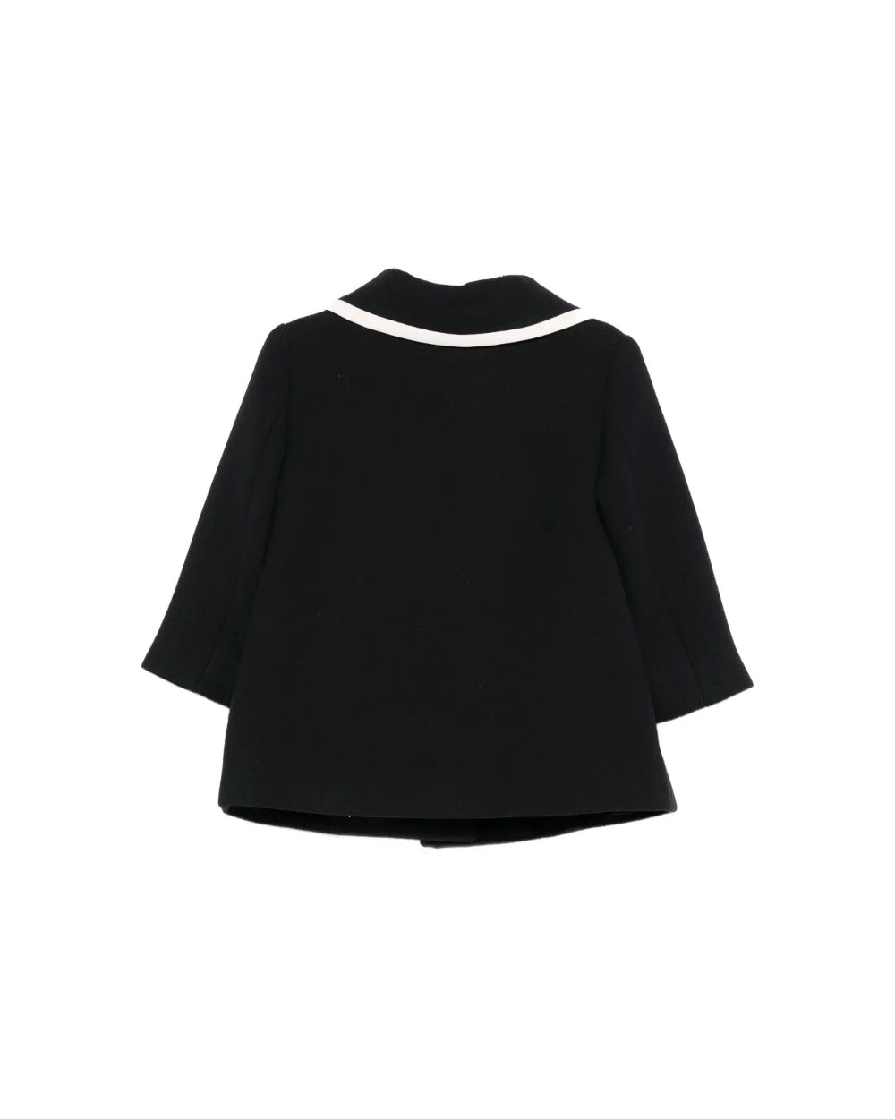 Elisabetta Franchi La Mia Bambina Cappotto Nero per Neonate