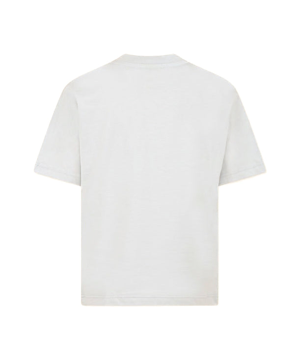 Barrow Kids T-Shirt Bianca con Applicazione Logo Strass per Bambine