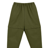 Mood One Pantaloni Parachute Verdi con Zip per Bambini