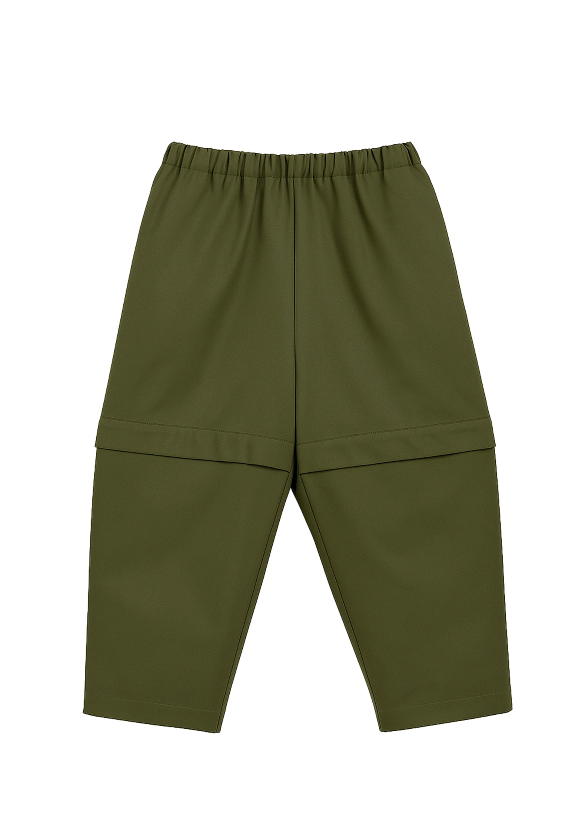 Mood One Pantaloni Parachute Verdi con Zip per Bambini