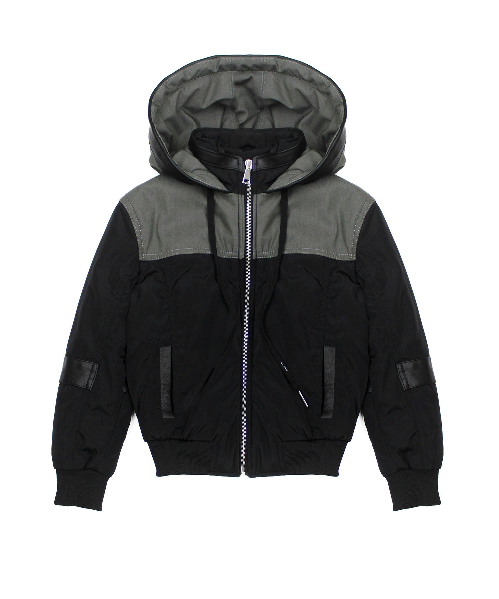 YES LONDON Giubbino Nero/Mastice con Cappuccio per Bambini