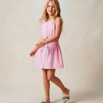Vicolo Kids Top Rosa a Righe con Logo per Bambine