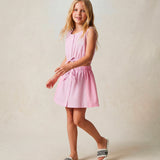 Vicolo Kids Top Rosa a Righe con Logo per Bambine