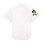 Barrow Kids Camicia Off-White con Ricami Unisex