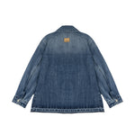 I'M Brian Kids Camicia in Denim con Tasca per Bambini