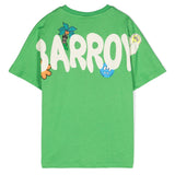 Barrow Kids T-shirt Verde con Stampa retro
