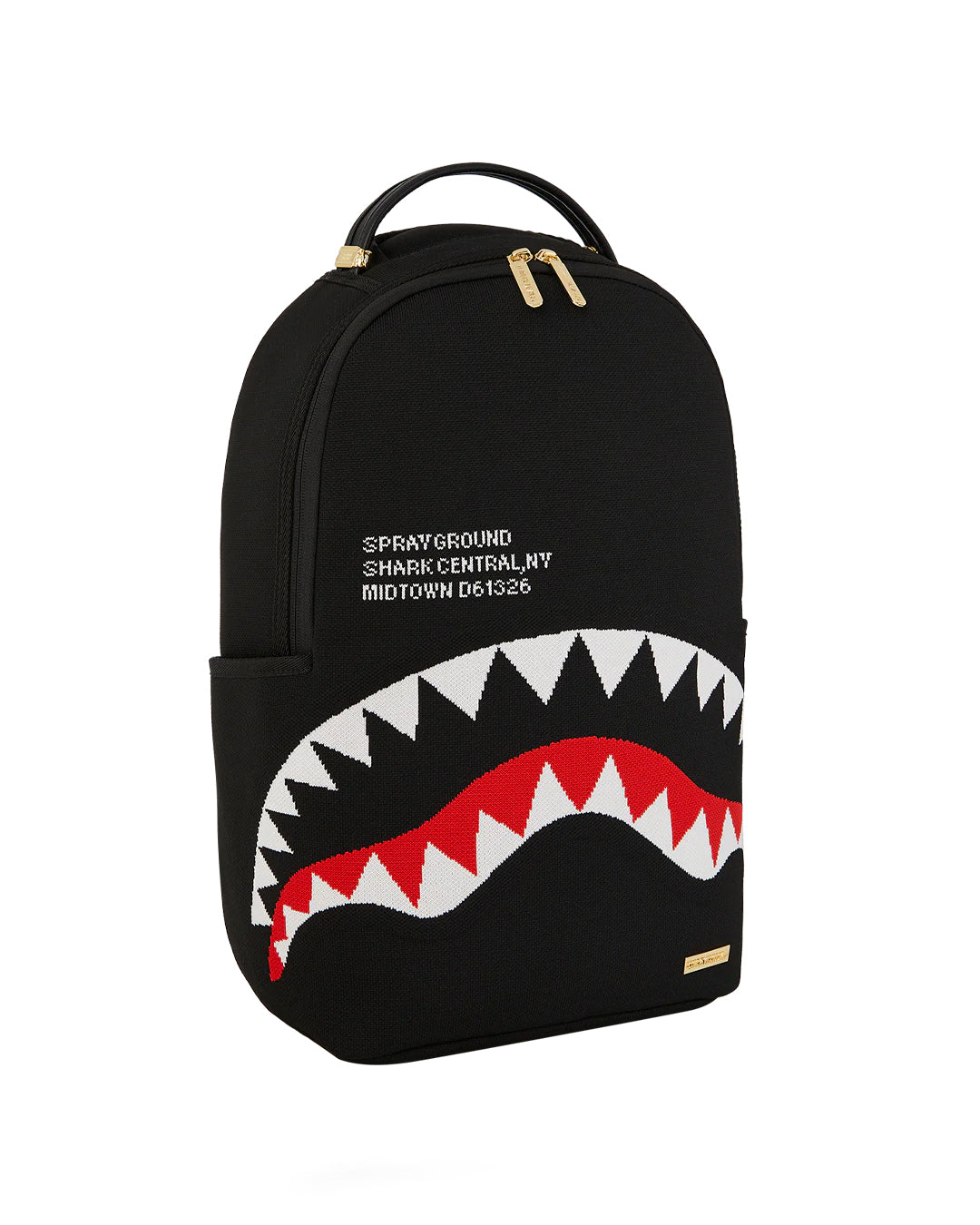Sprayground Kids Zaino Nero SHARK CENTRAL KNIT per Bambini