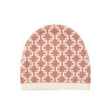 Elisabetta Franchi La Mia Bambina Cappellino Honey/Avorio con Logo ALL-OVER  per Neonate