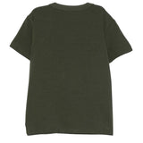 Emilio Pucci Kids T-Shirt Verde con Logo Fuxia per Bambine